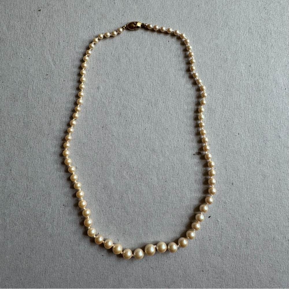 Monet Classic Cream Pearl Necklace